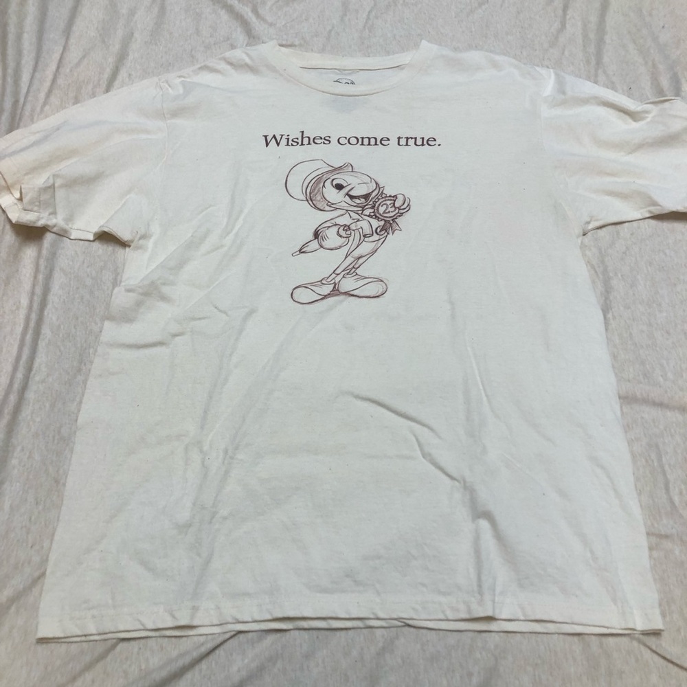 RARE D23 Jiminy Cricket Wishes Come True T-shirt Original 2010s Like New